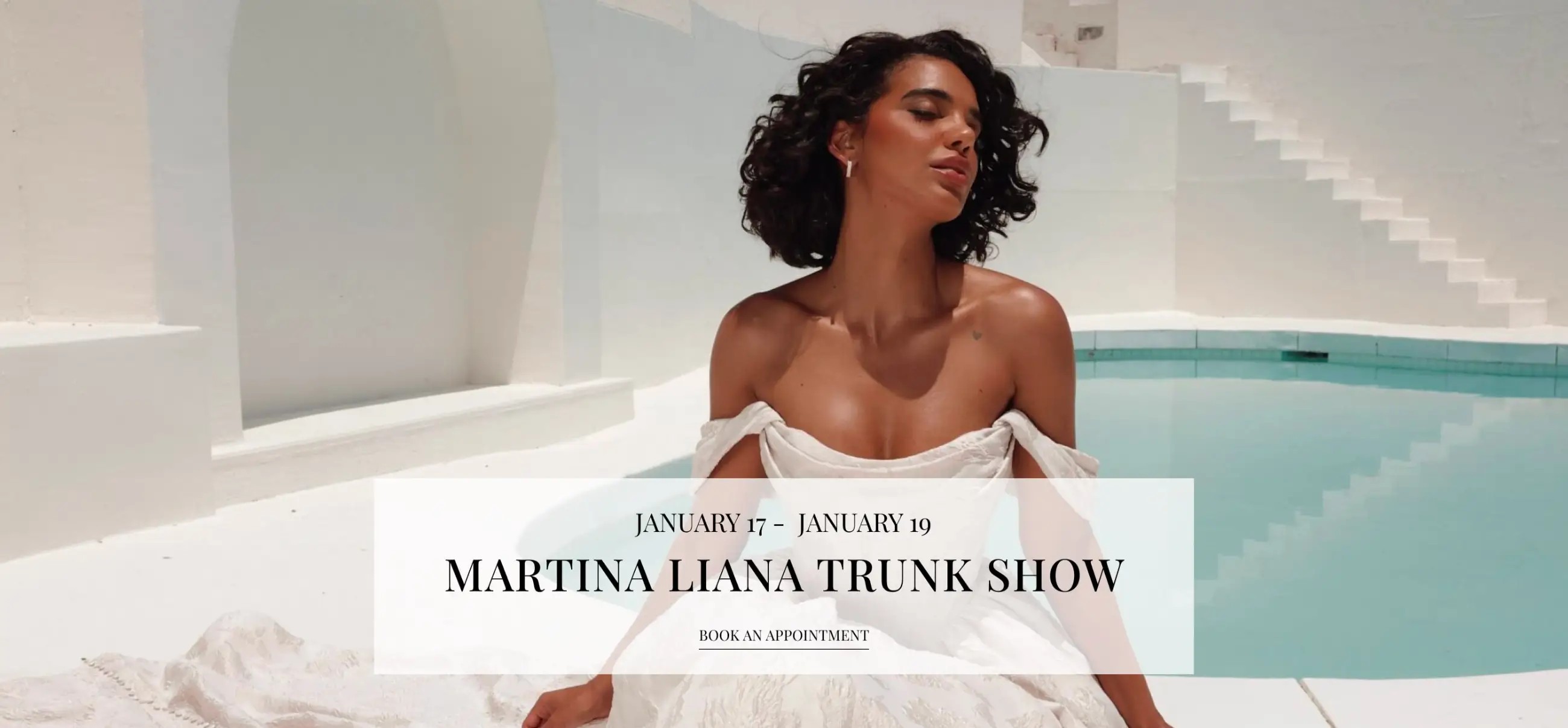 Martina Liana Trunk Show desktop banner